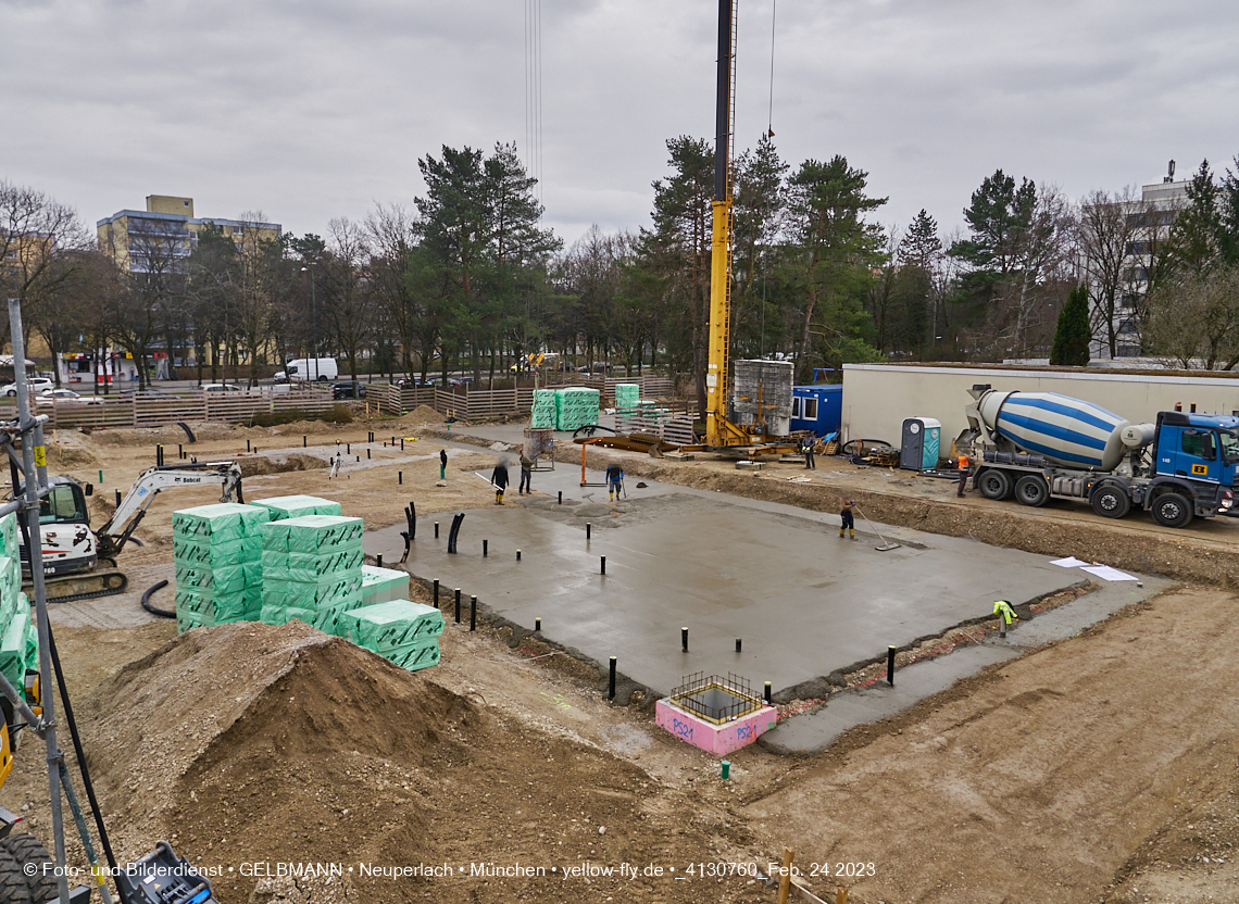 24.02.2023 -  Baustelle Haus für Kinder in Neupelach Quiddestraße 3
